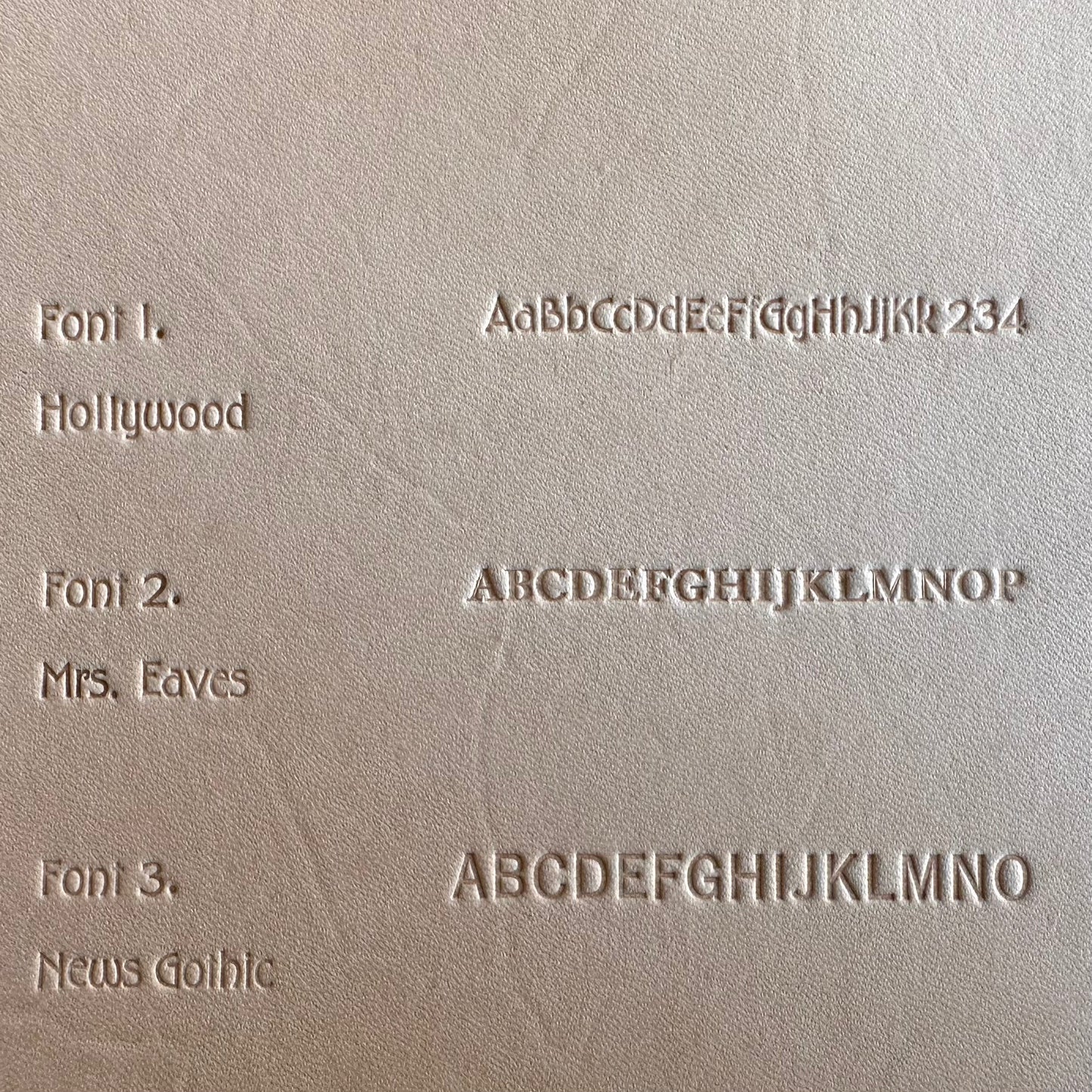 [TY Embossing] Custom Letter Embossing